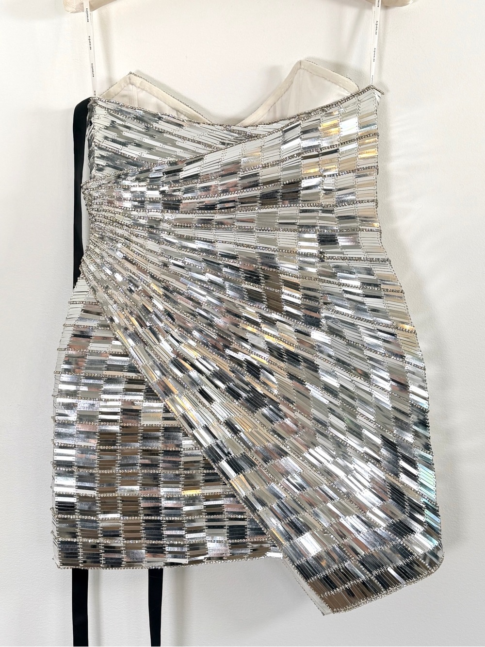 Retrofete Aura Silver Embellished Dress Size Small M $1998 - Picture 13 of 16